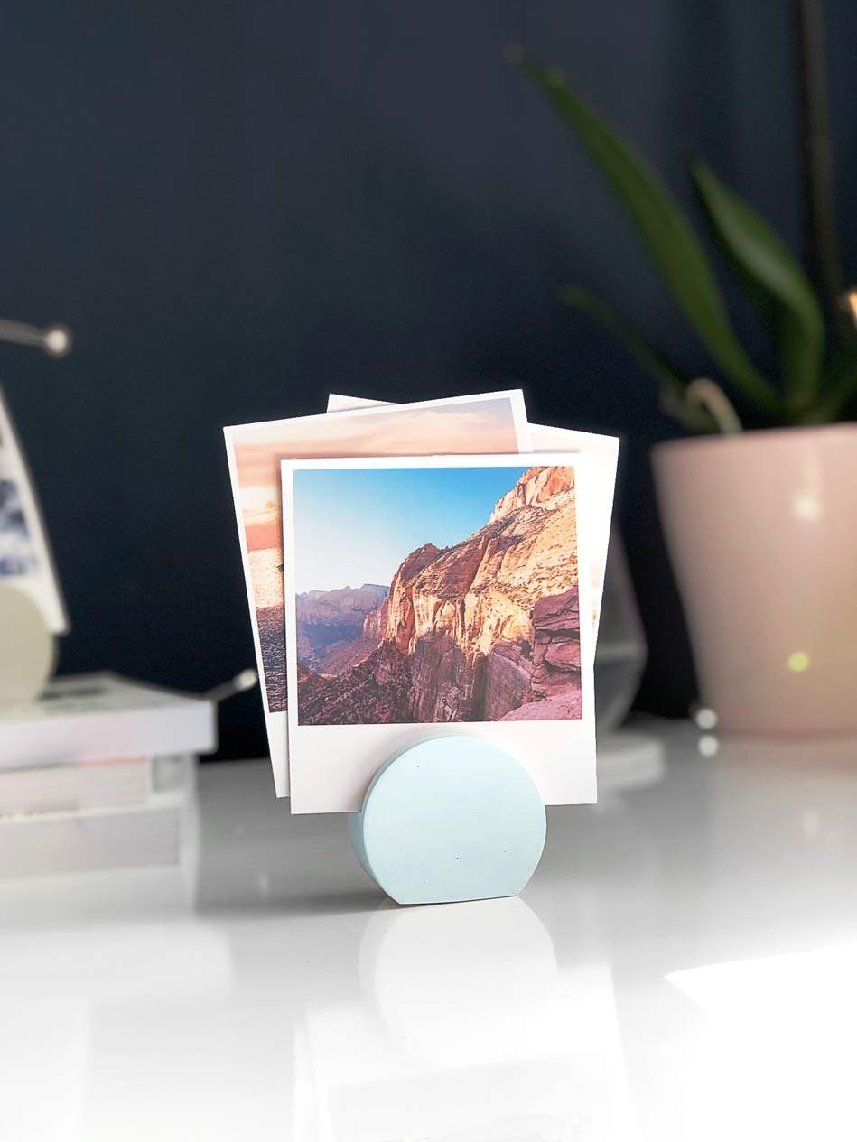 SECONDS Pastel Photo Holder Block | Handmade Eco-Resin