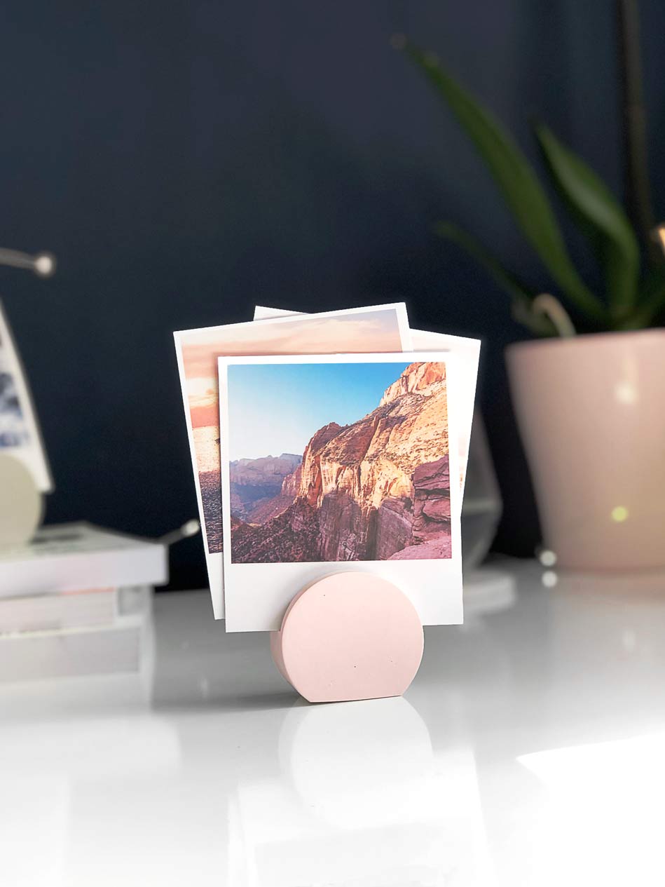 SECONDS Pastel Photo Holder Block | Handmade Eco-Resin