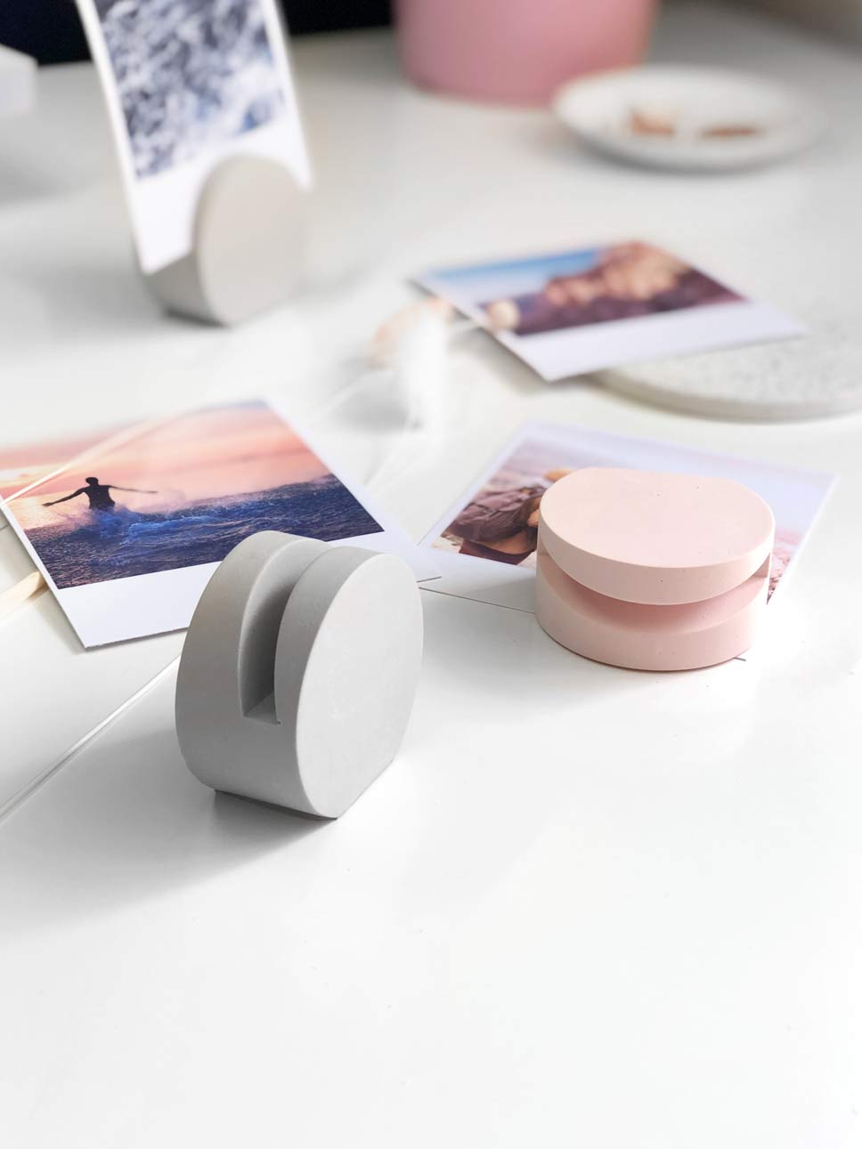 SECONDS Pastel Photo Holder Block | Handmade Eco-Resin