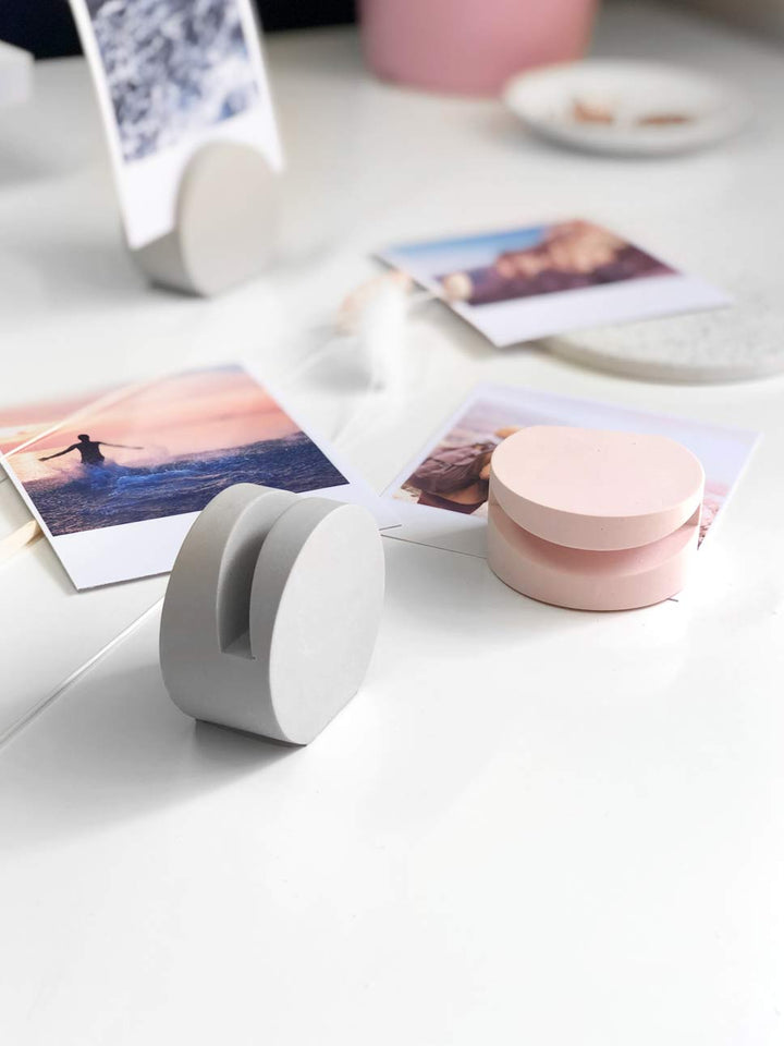 SECONDS Pastel Photo Holder Block | Handmade Eco-Resin
