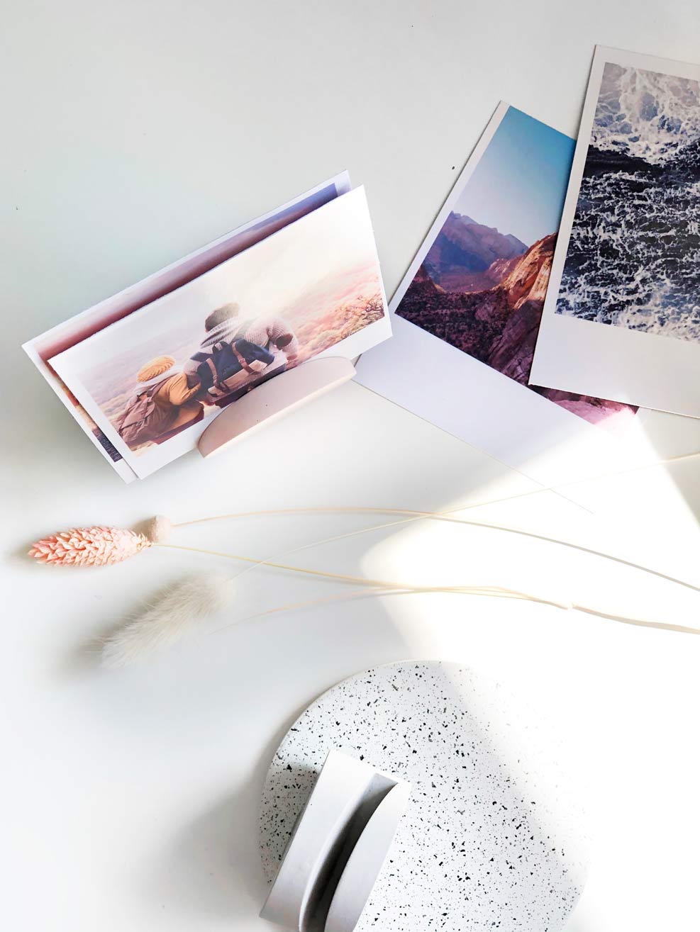 SECONDS Pastel Photo Holder Block | Handmade Eco-Resin