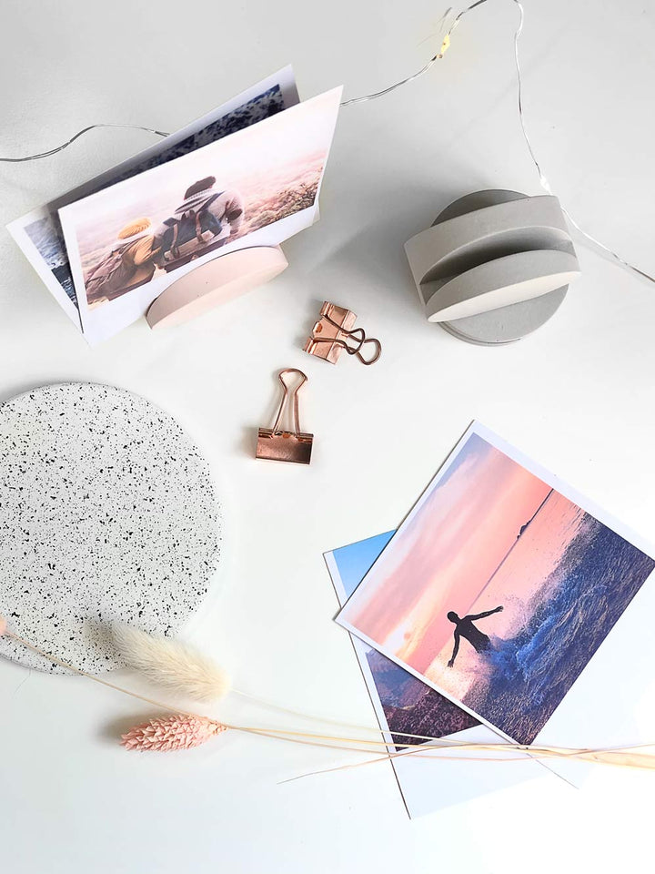SECONDS Pastel Photo Holder Block | Handmade Eco-Resin