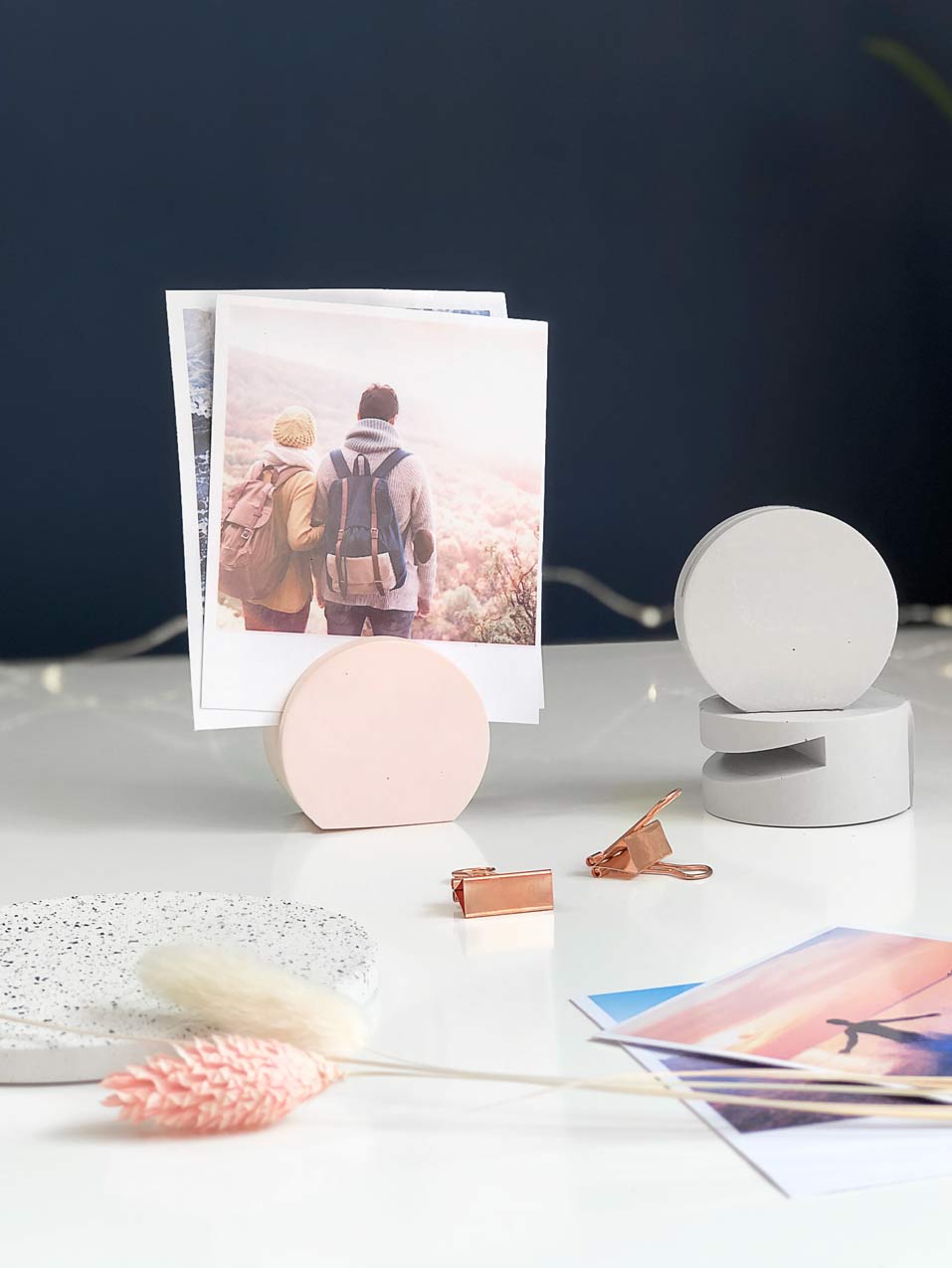 SECONDS Pastel Photo Holder Block | Handmade Eco-Resin