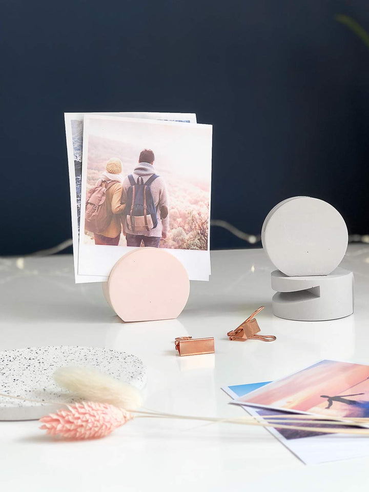 SECONDS Pastel Photo Holder Block | Handmade Eco-Resin