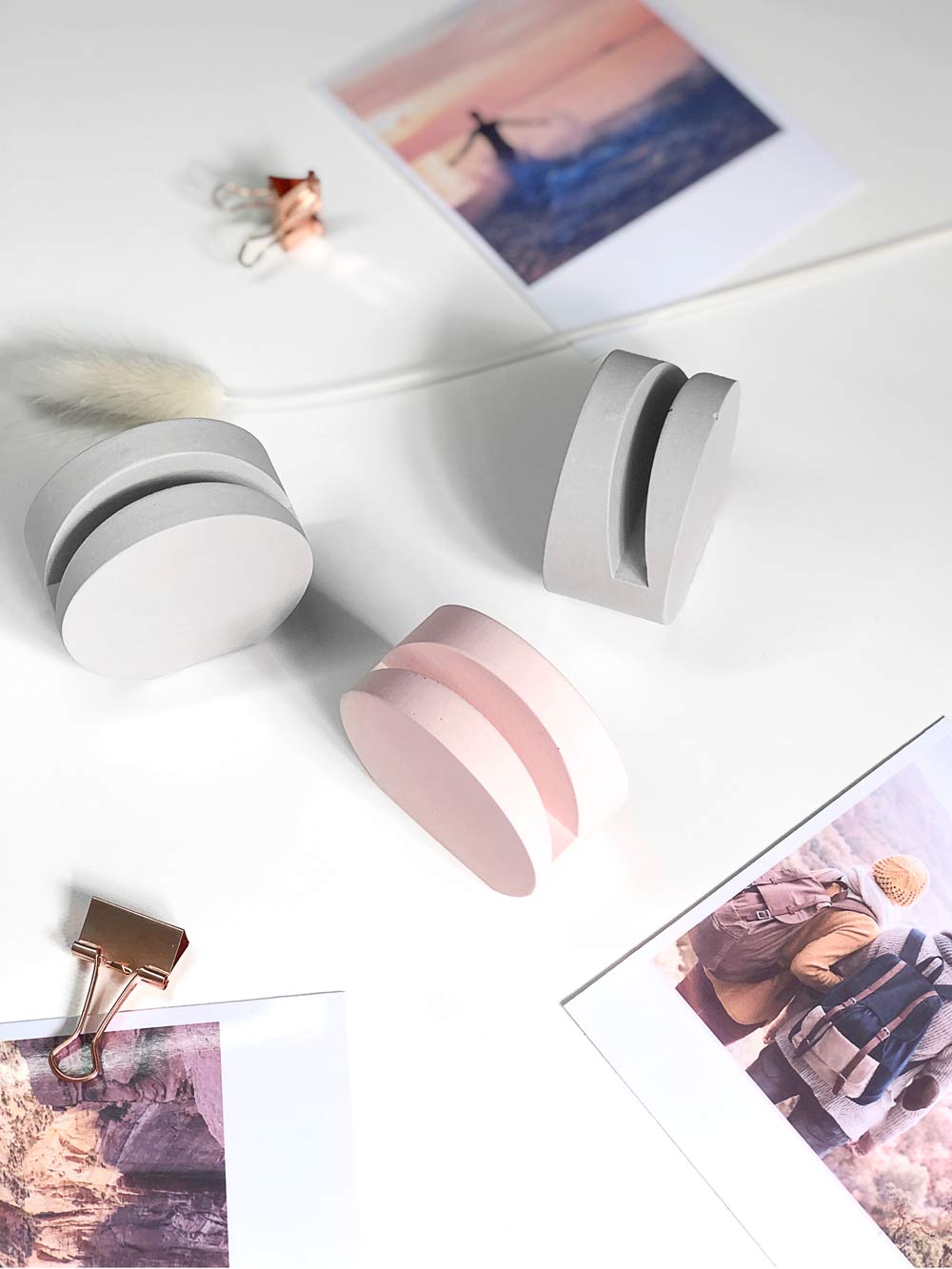 SECONDS Pastel Photo Holder Block | Handmade Eco-Resin