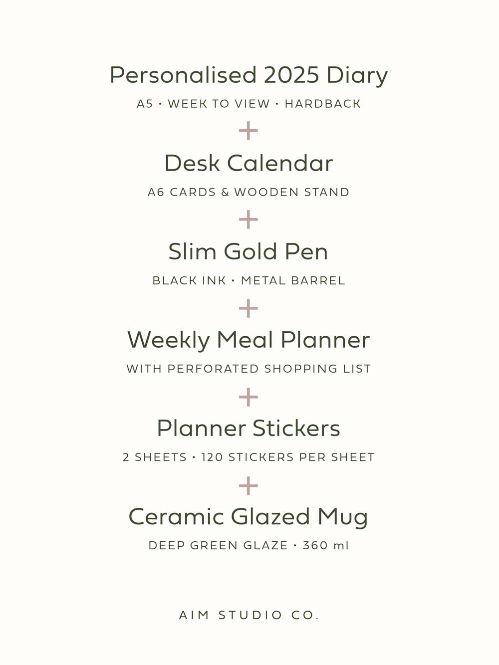 Stationery Lovers Bundle | Personalised 2025 Planner Gift Set