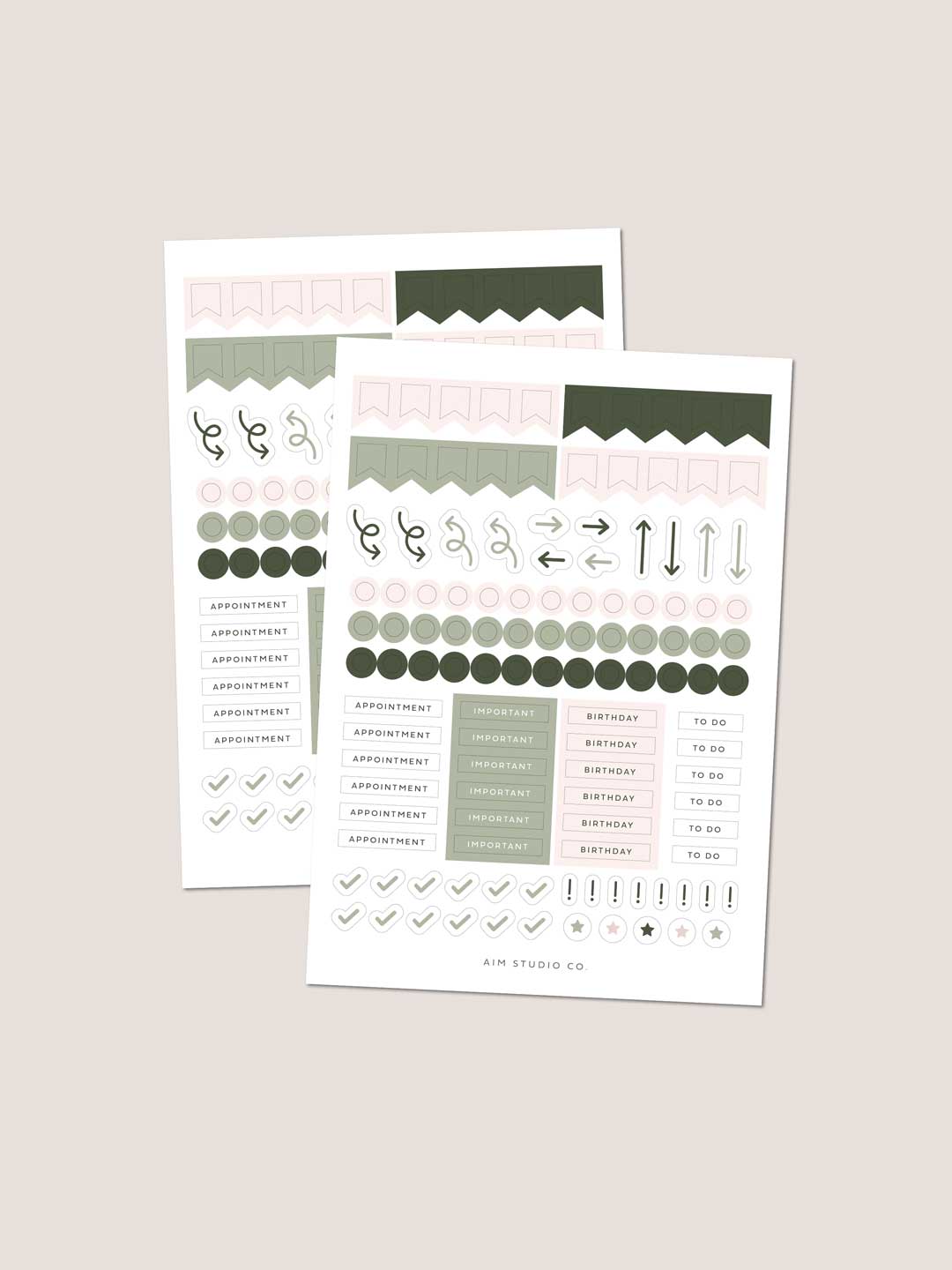 Planner Sticker Sheet Set