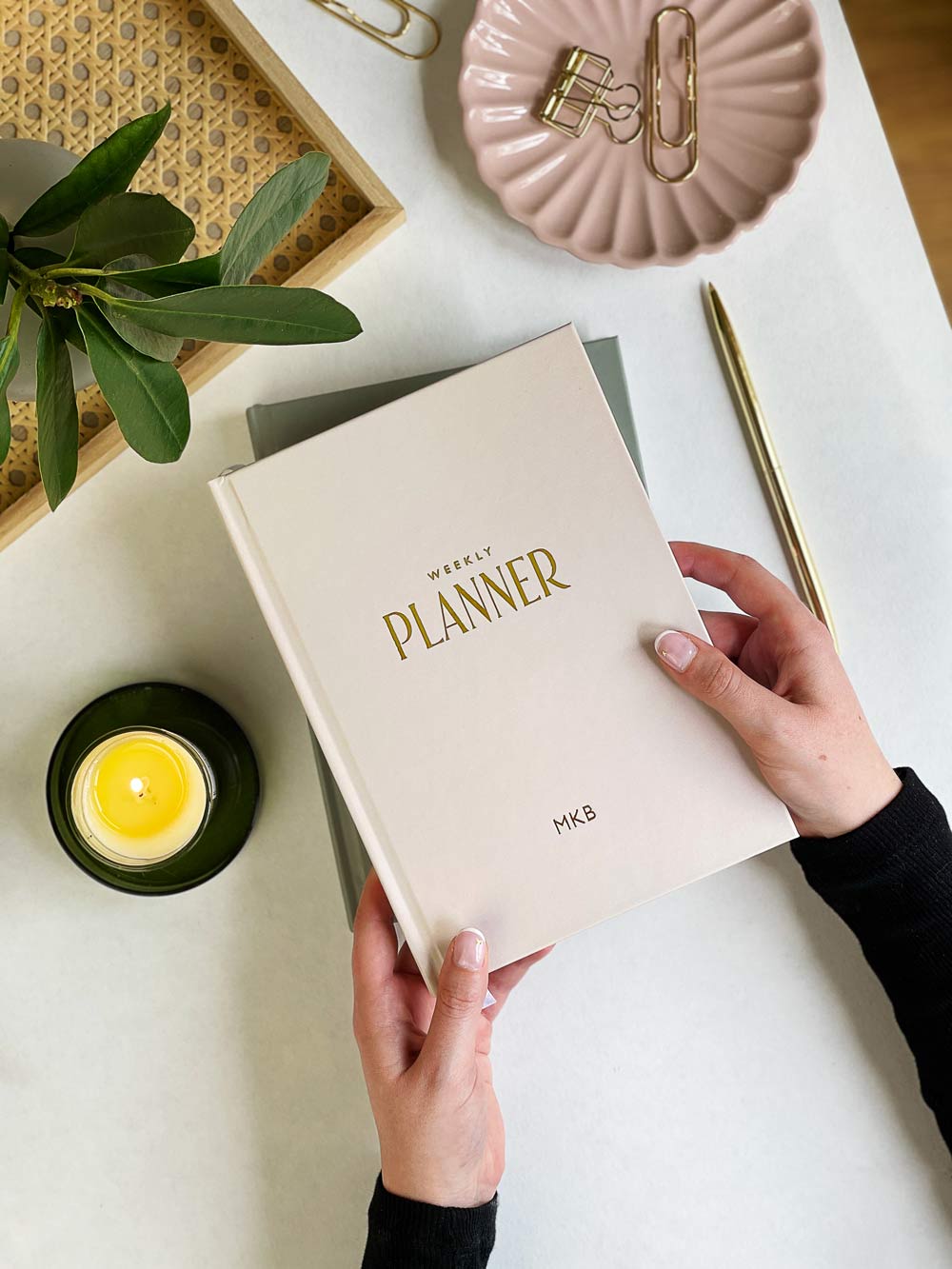 Personalised Undated Weekly Schedule Diary