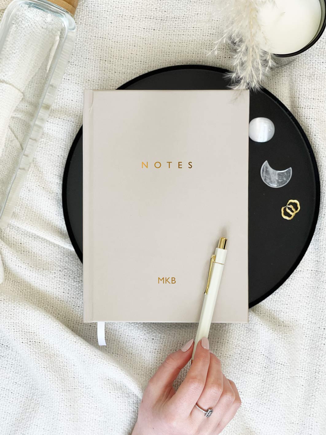 A5 Hardcover Minimal Notebook in Taupe