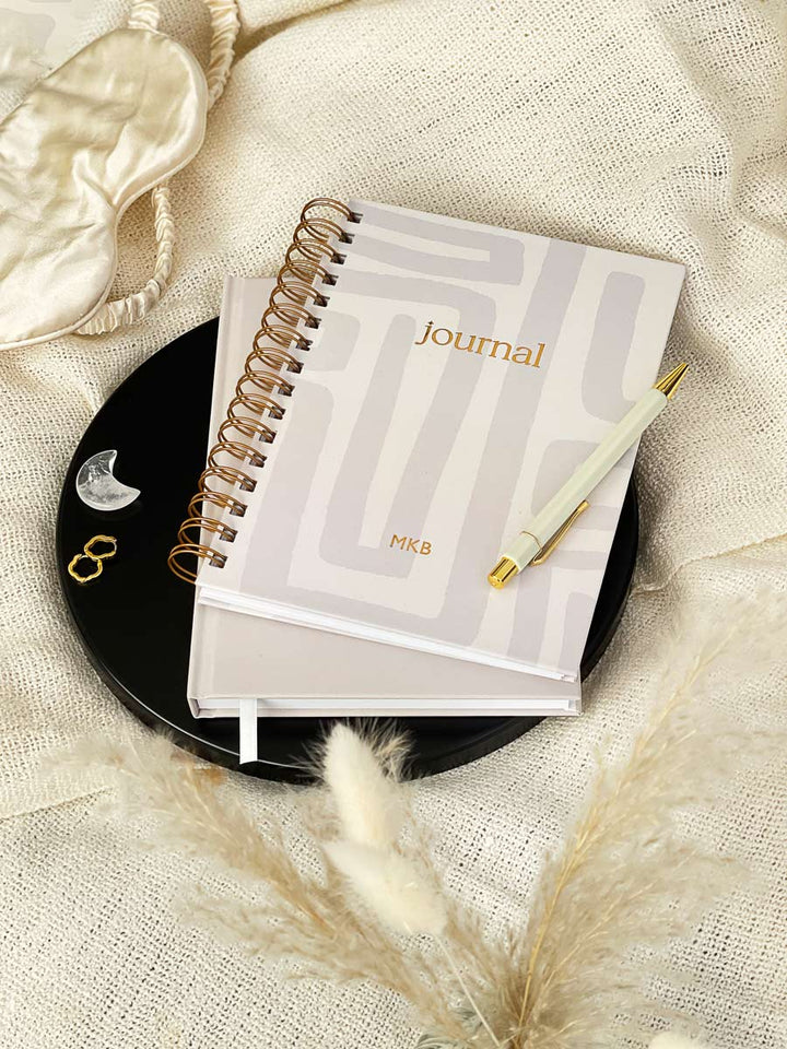CLEARANCE | Personalised Hardcover Wellness Journal, Abstract Cover