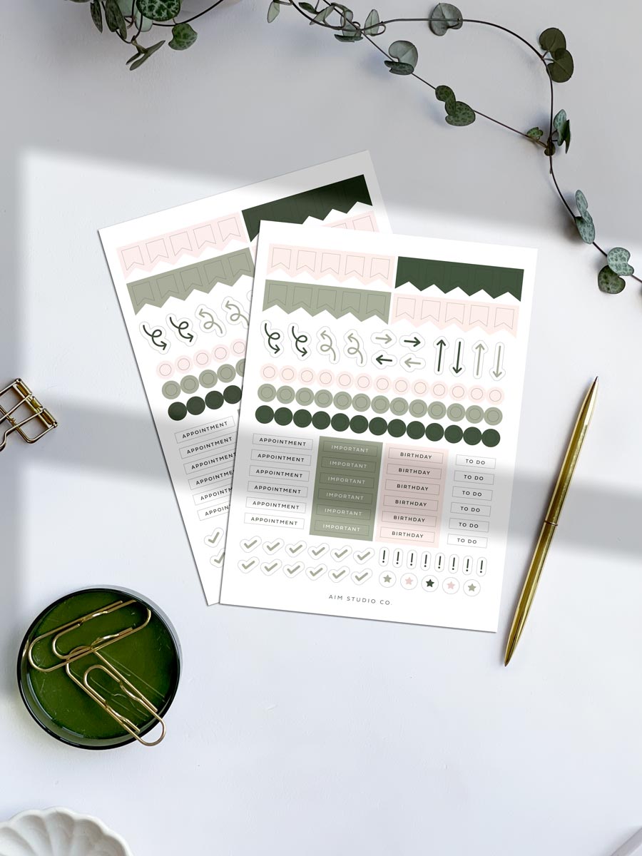 Planner Stickers Sheets
