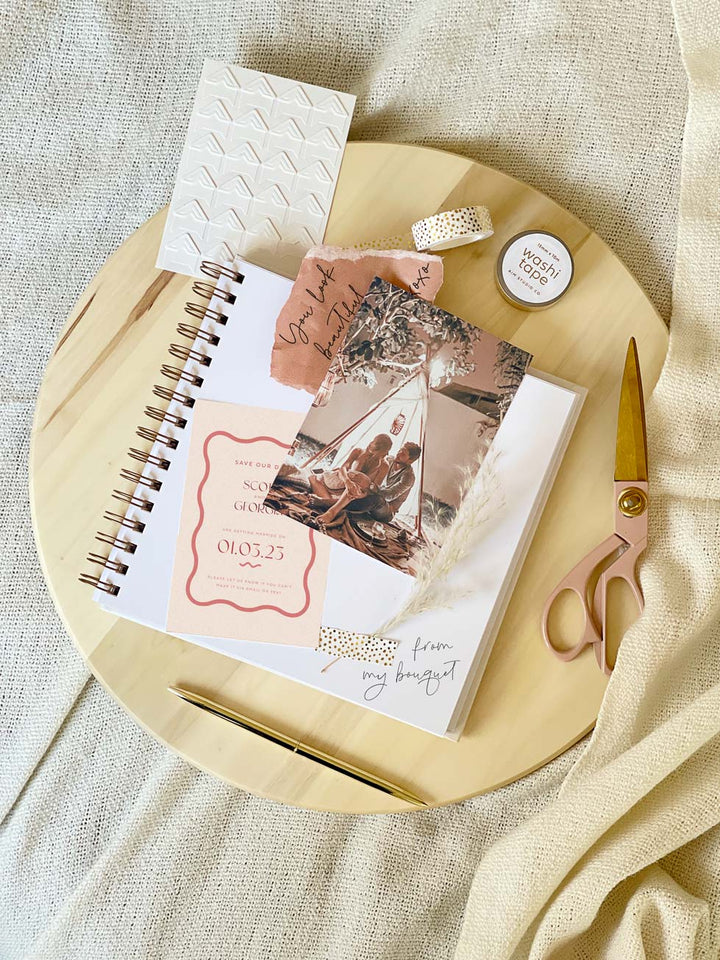 'Our Wedding Day' Personalised Hardback Scrapbook