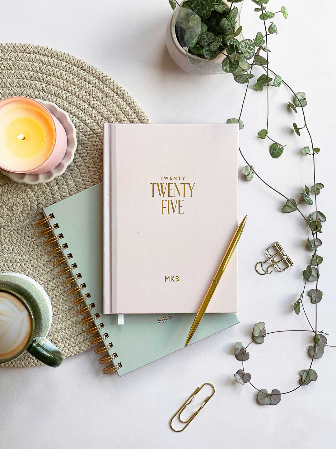 2025 Personalised Week to View Diary | Blossom Pink