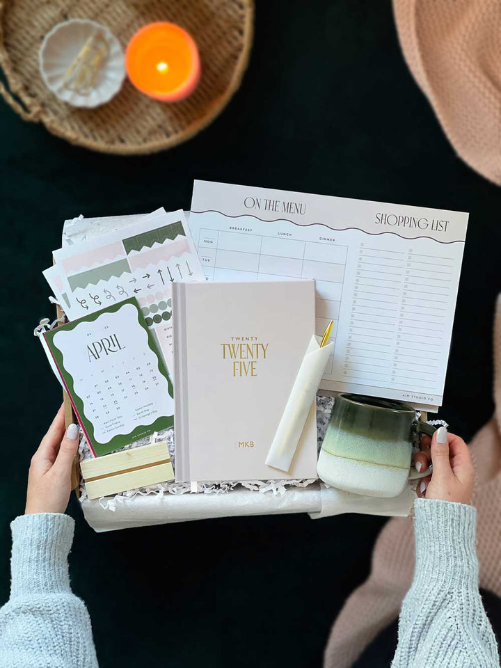 Stationery Lovers Bundle | Personalised 2025 Planner Gift Set