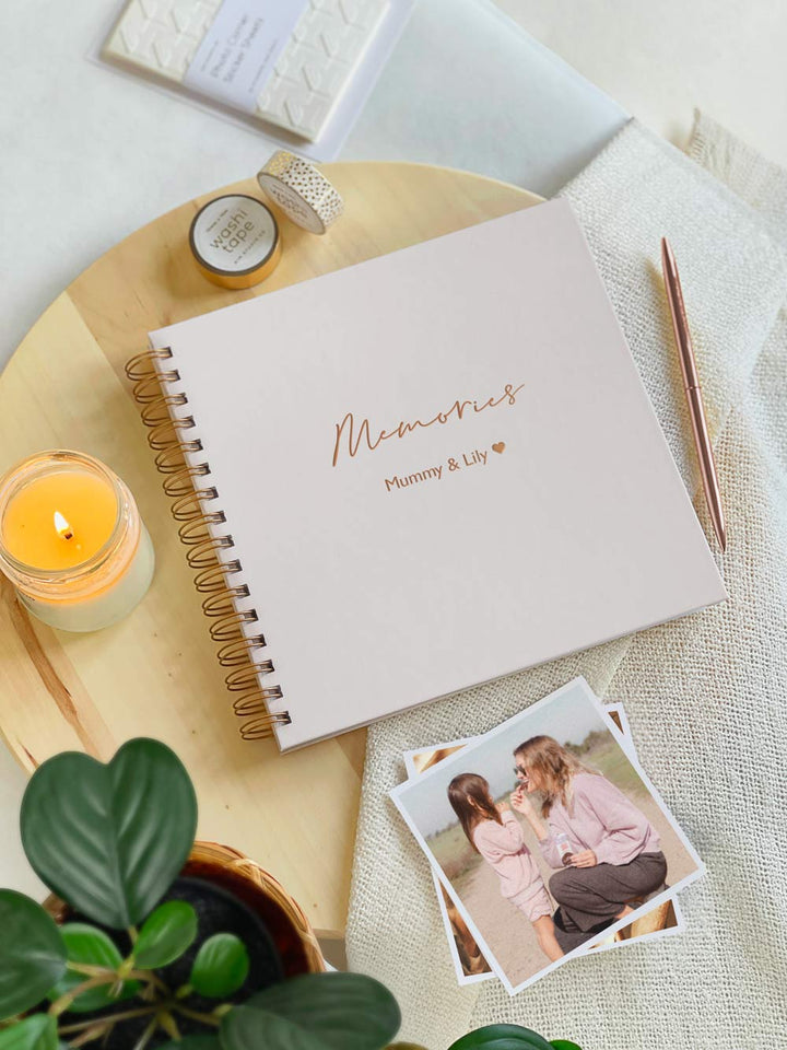 SECONDS: ONE-OFF | Personalised Blush Pink Memories Scrapbook