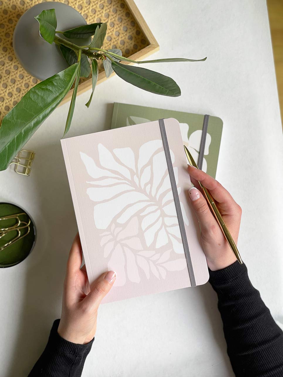 Personalised Stationery Letterbox Gift Set: Weekly Planner, Notebook & Pen