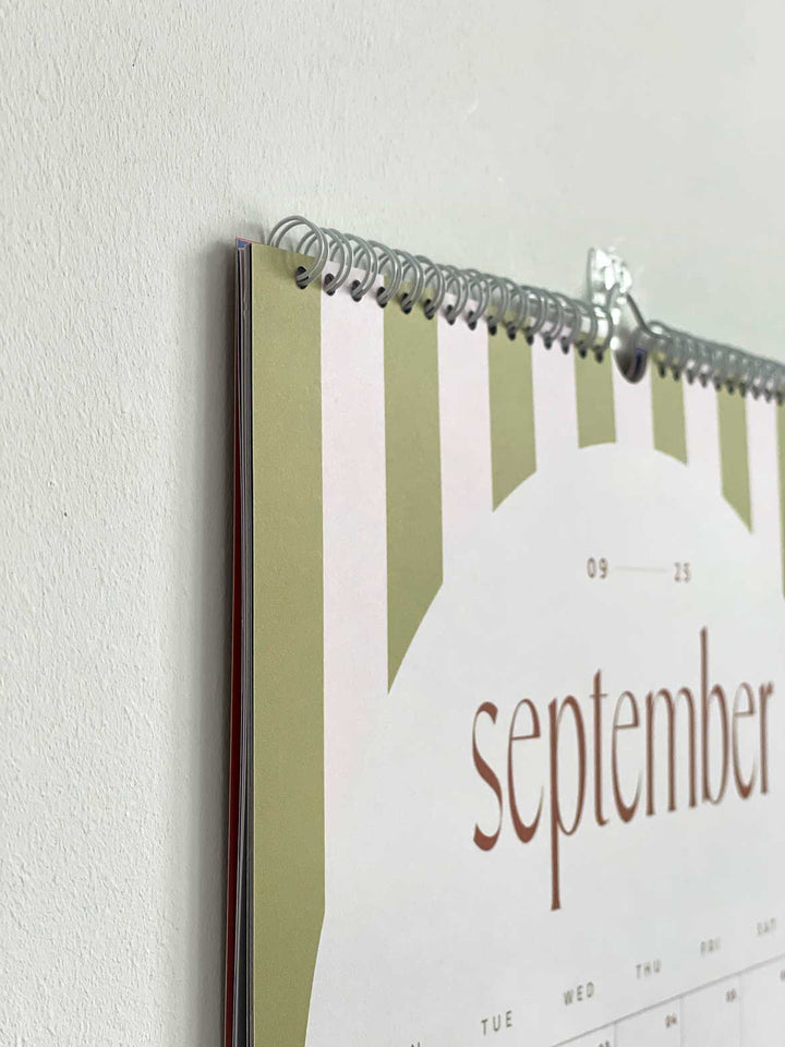 2025 Personalised Diary, Candy Stripe Calendar & Pen Bundle
