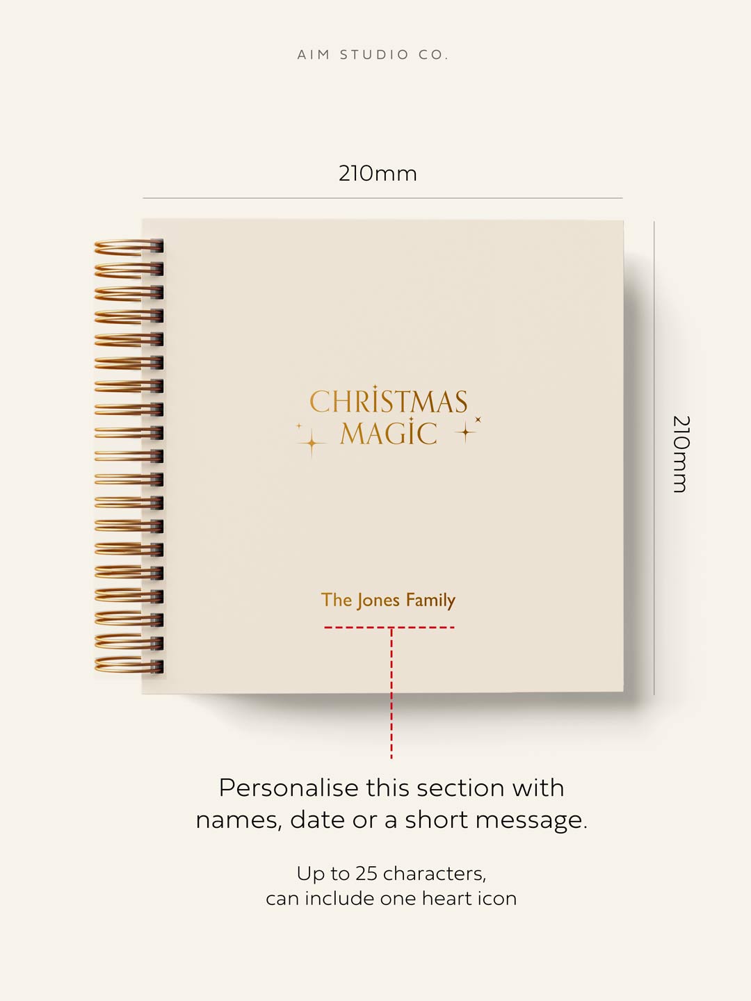 SECONDS: ONE-OFF | Personalised Christmas Magic Family Scrapbook