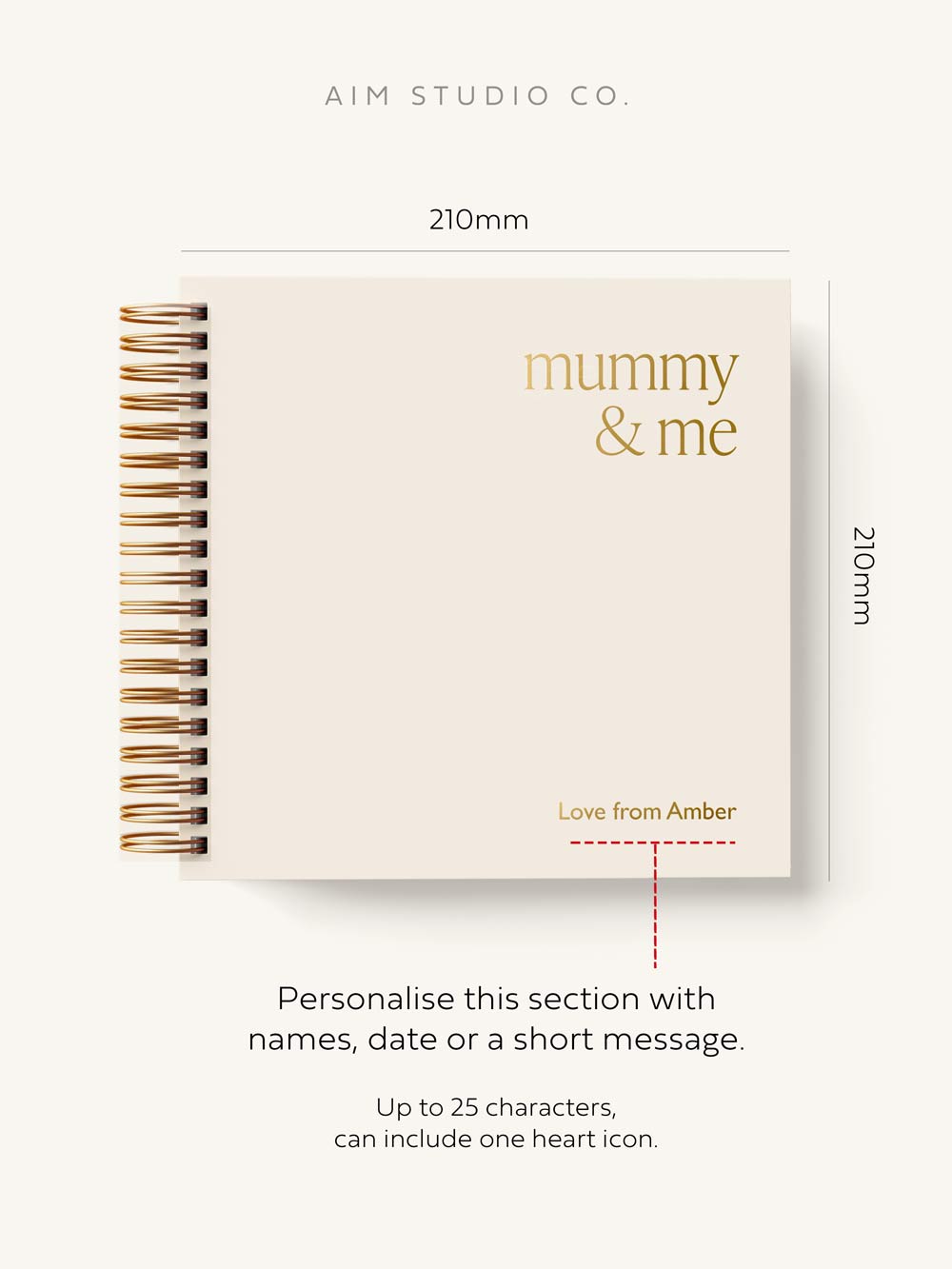 SLIGHT SECONDS | 'Mummy & Me' Personalised Spiral Scrapbook