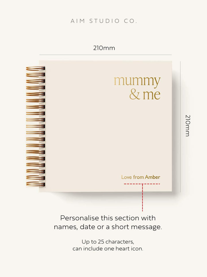 SLIGHT SECONDS | 'Mummy & Me' Personalised Spiral Scrapbook
