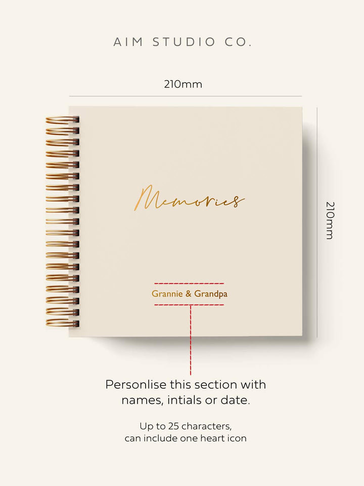 SECONDS: ONE OFF: Personalised 'Memories' Spiral Scrapbook