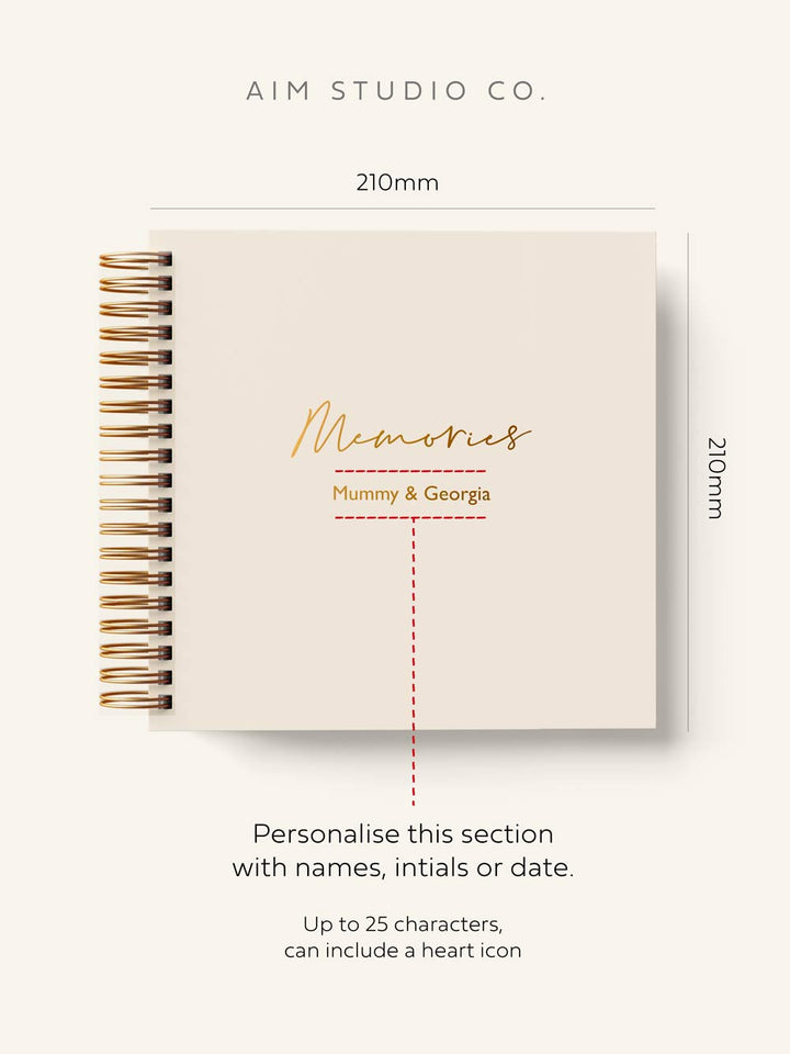 SECONDS: ONE-OFF | Personalised Blush Pink Memories Scrapbook