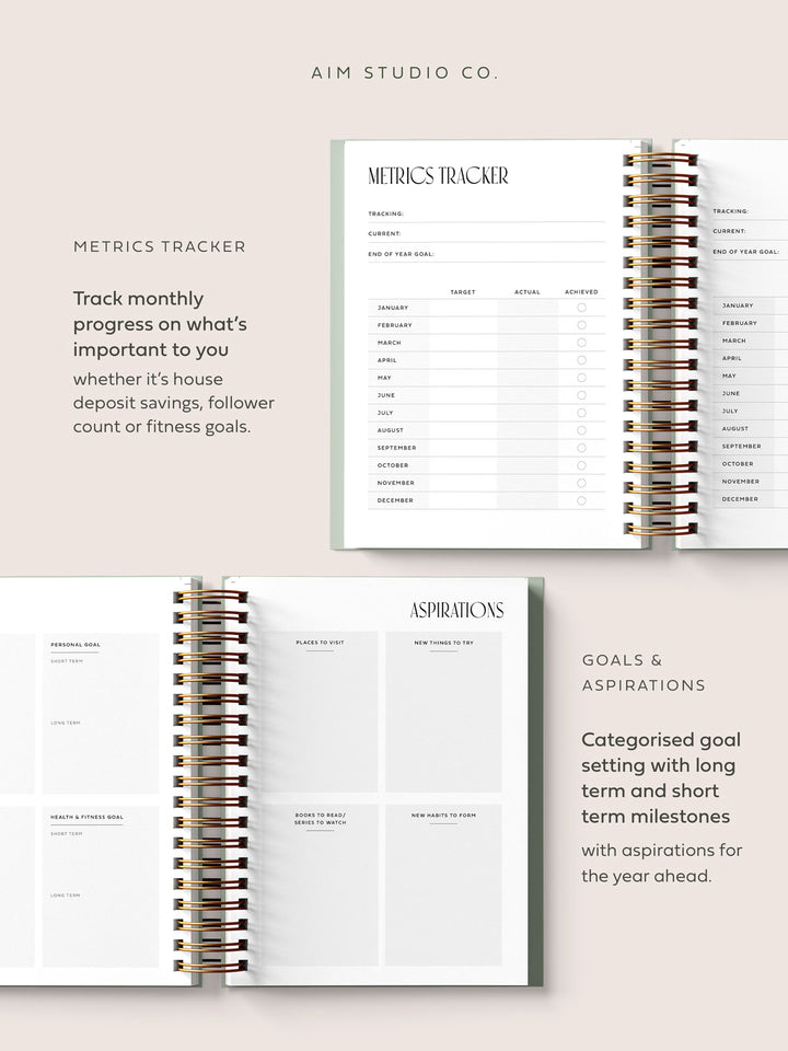 2025 Personalised Ring-Bound Diary | Blossom Pink