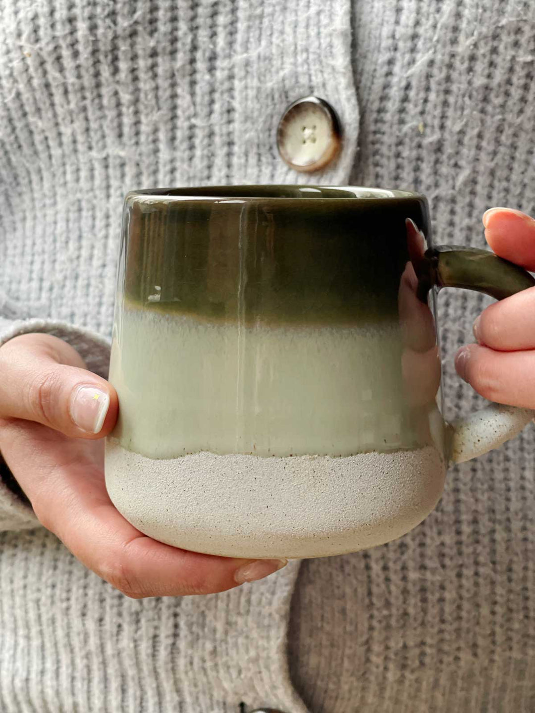 Ceramic Glazed Mug | Deep Green
