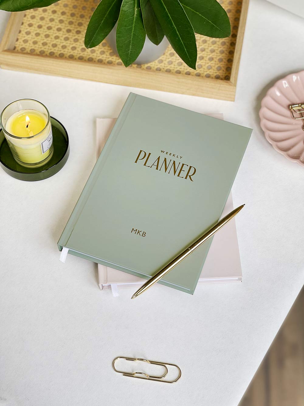 Personalised Undated Weekly Schedule Diary