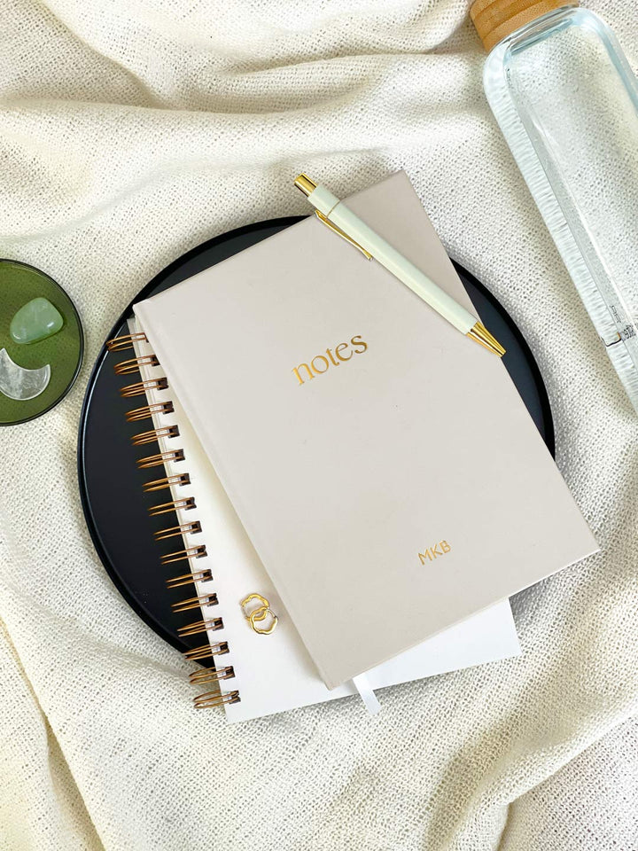 A5 Hardcover Minimal Notebook in Taupe