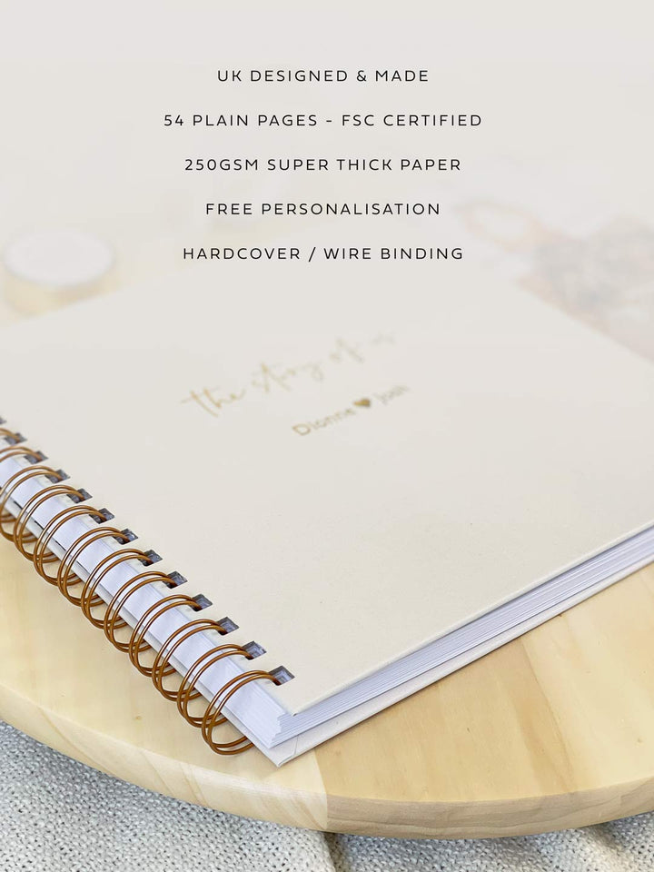 Personalised Couples Scrapbook 'The Story of Us'