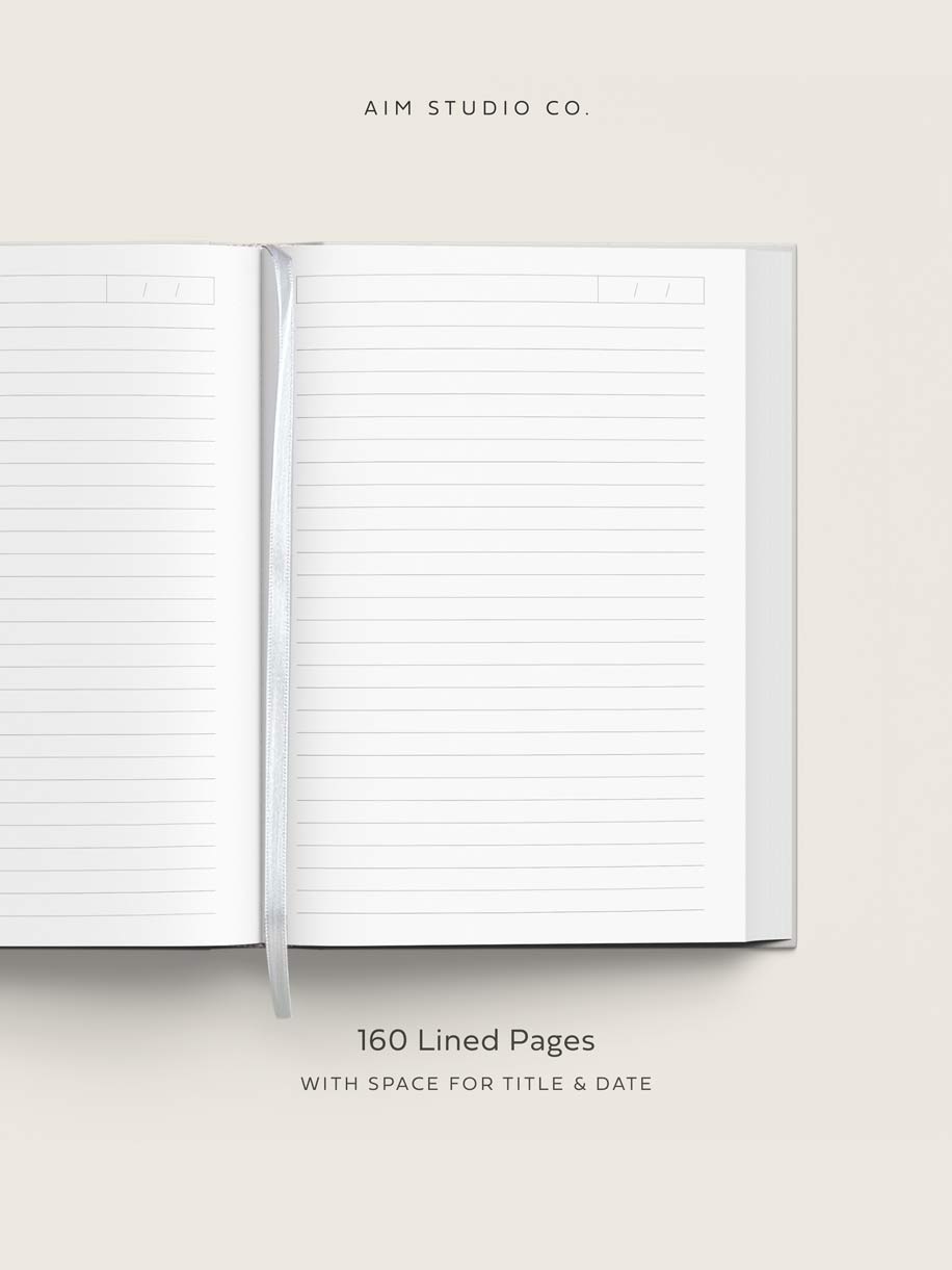 A5 Hardcover Minimal Notebook in Taupe