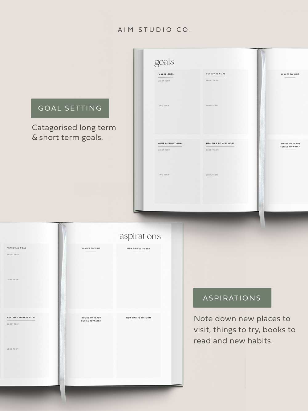 Personalised Week to View A5 Undated Planner