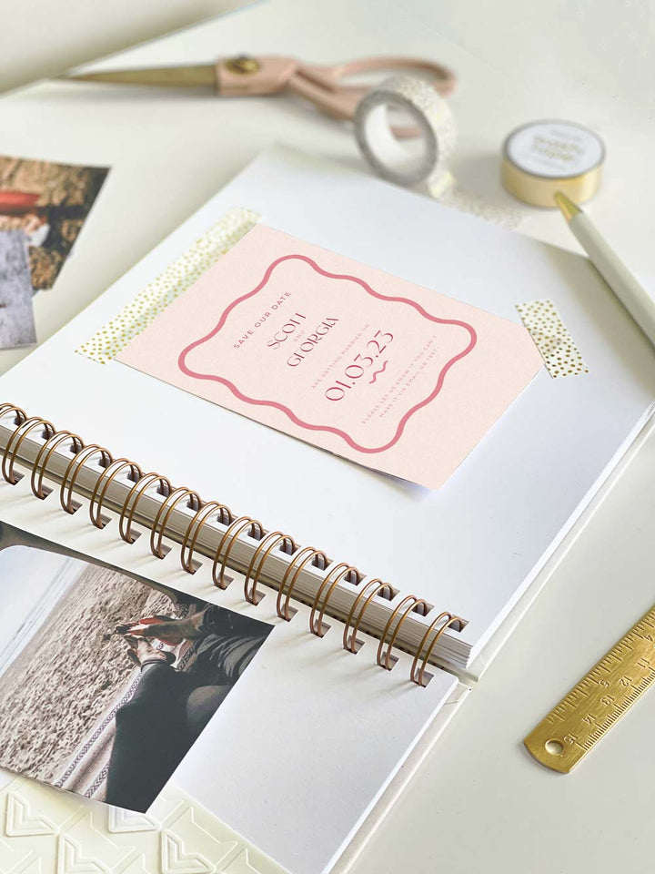 'Our Wedding Day' Personalised Hardback Scrapbook