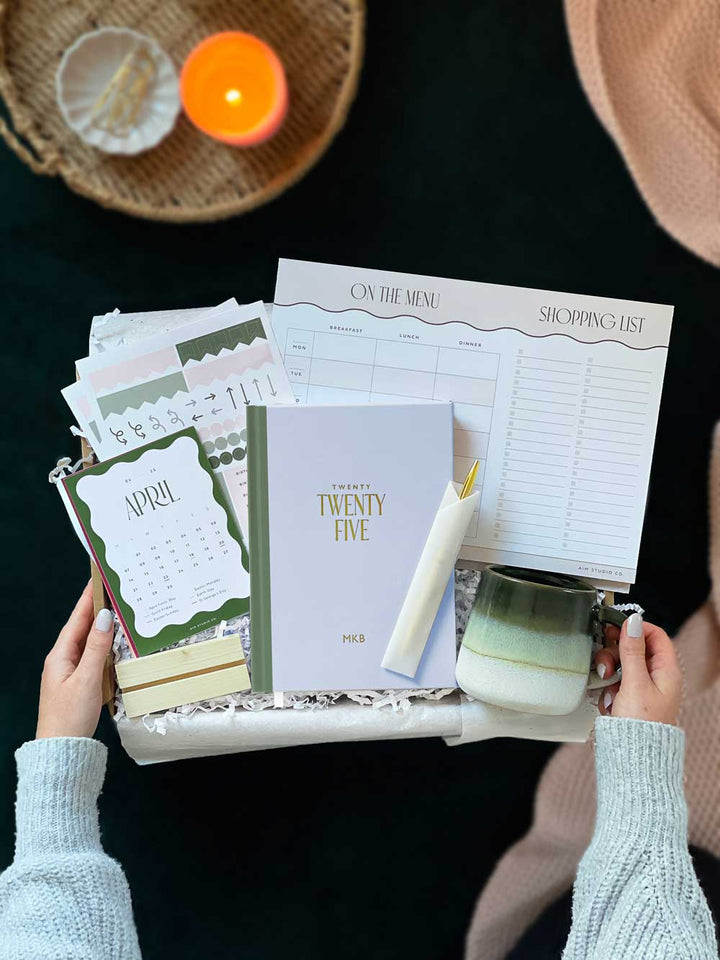 Stationery Lovers Bundle | Personalised 2025 Planner Gift Set