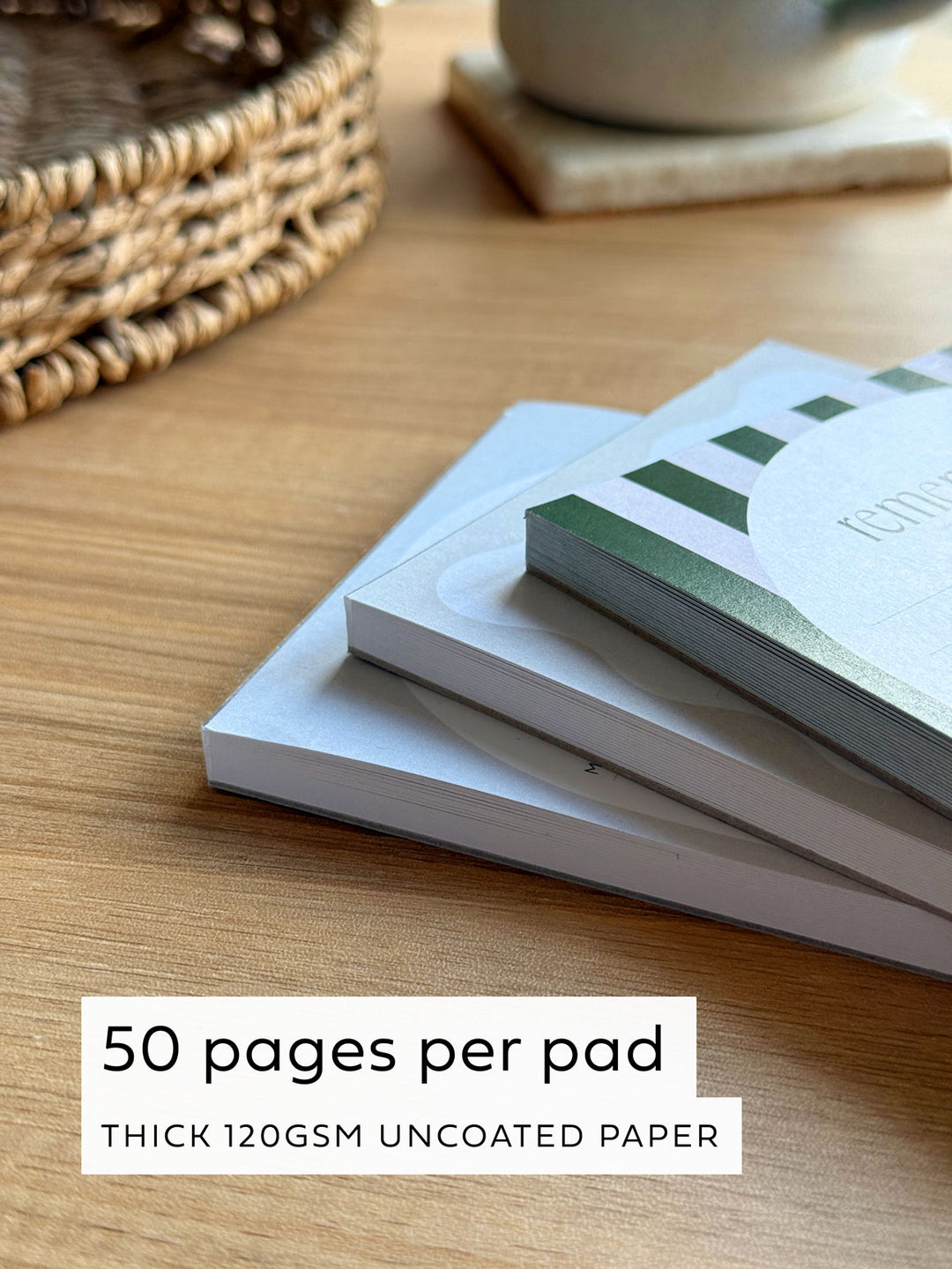 50 page tear off desk notepad for to do lists and quick memos