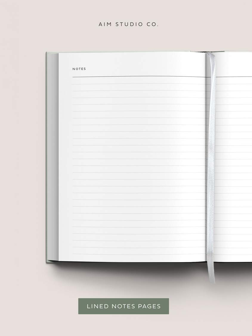 Sage Green A5 Daily Productivity Planner