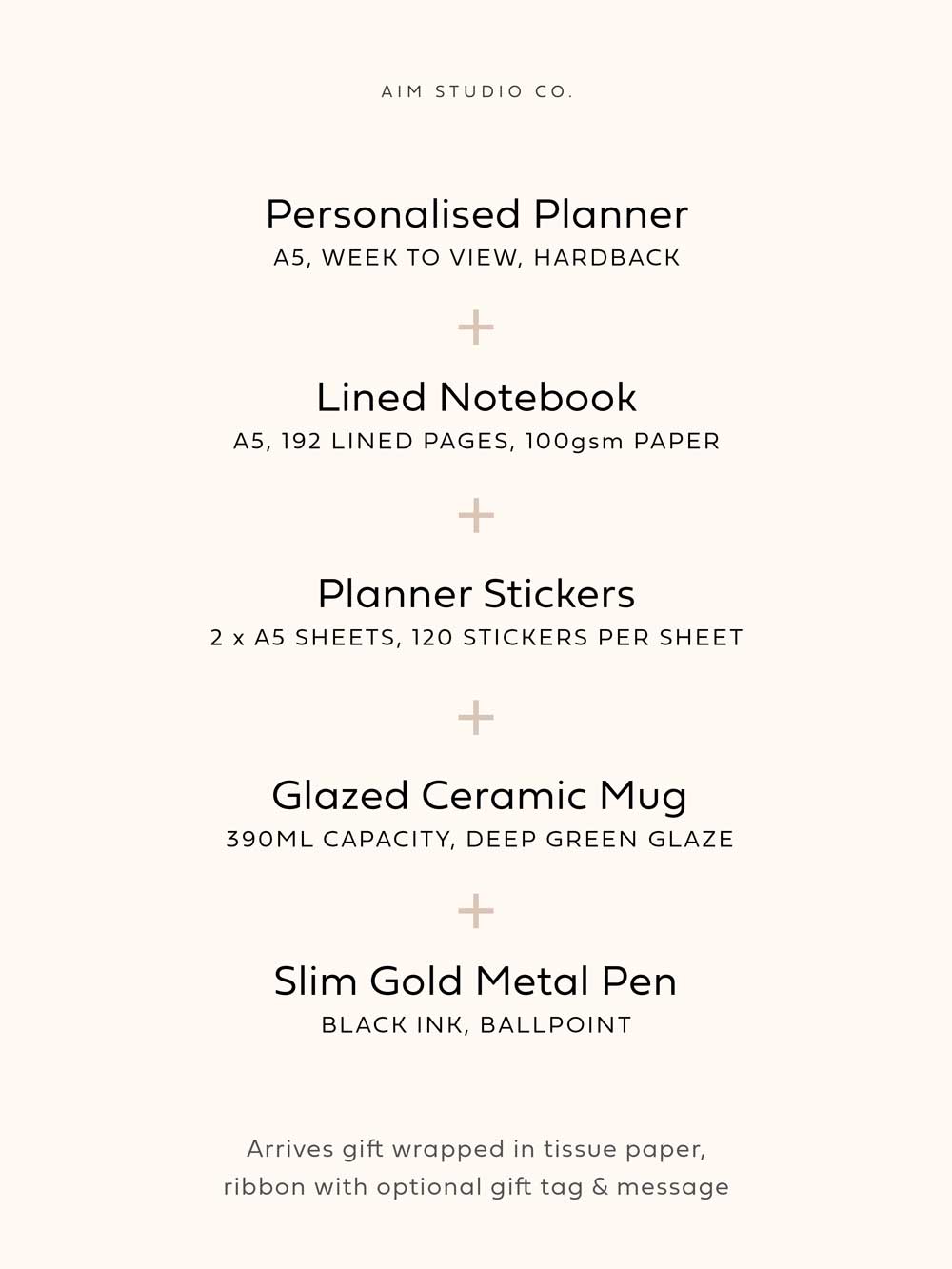 Personalised Stationery & Desk Accessories Gift Bundle