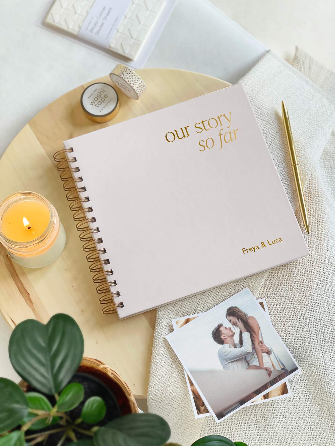 Our Story So Far Personalised Couples Scrapbook