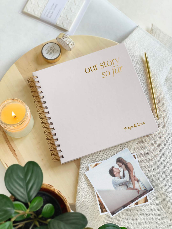 Our Story So Far Personalised Couples Scrapbook