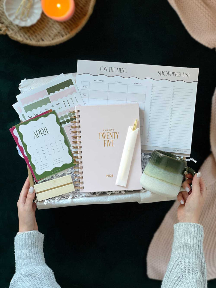 Stationery Lovers Bundle | Personalised 2025 Planner Gift Set