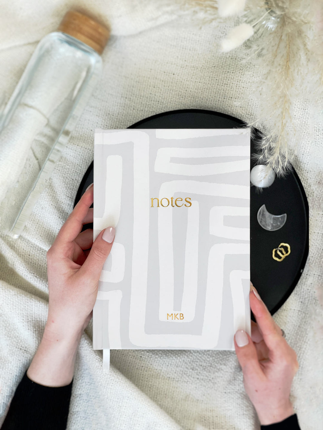 SECONDS | Abstract A5 Hardback Lined Notebook with Personalisation