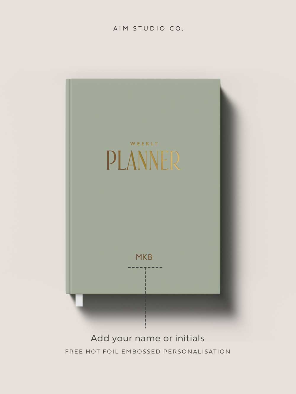 Personalised Week to View A5 Undated Planner