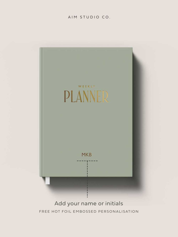 Personalised Week to View A5 Undated Planner