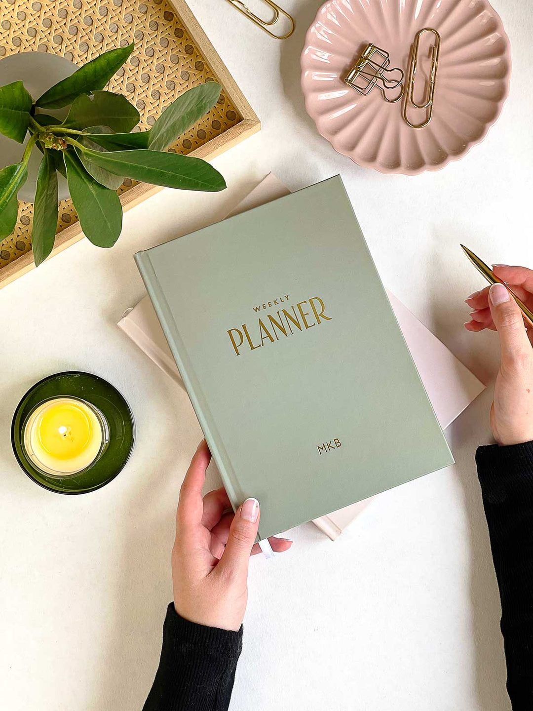 Personalised Week to View A5 Undated Planner