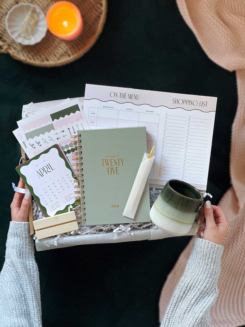 Stationery Lovers Bundle | Personalised 2025 Planner Gift Set