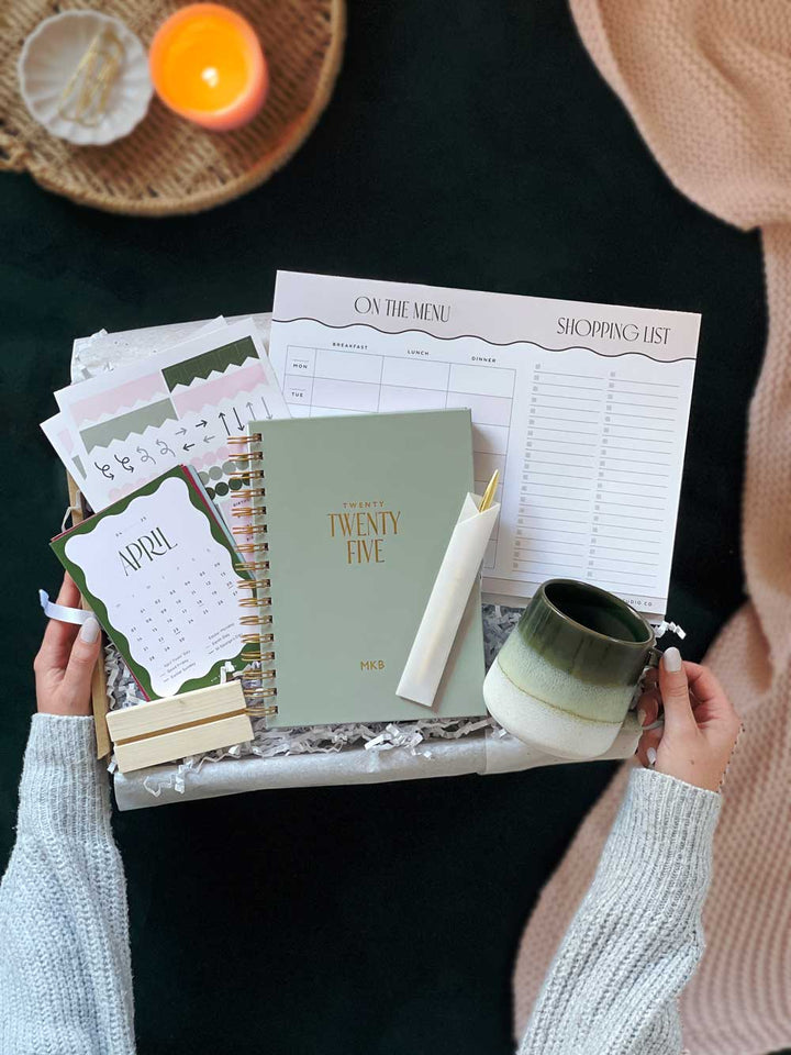 Stationery Lovers Bundle | Personalised 2025 Planner Gift Set