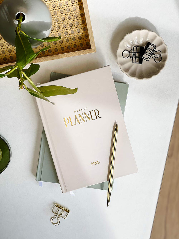 Personalised Undated Weekly Schedule Diary
