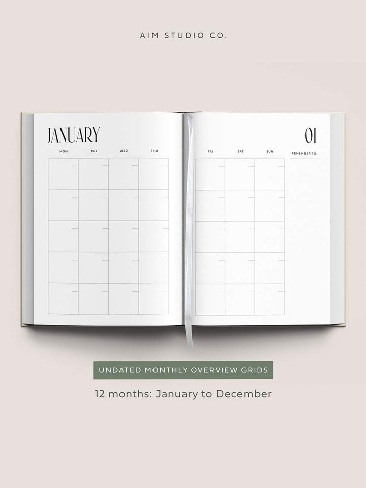 Personalised Undated Weekly Schedule Diary