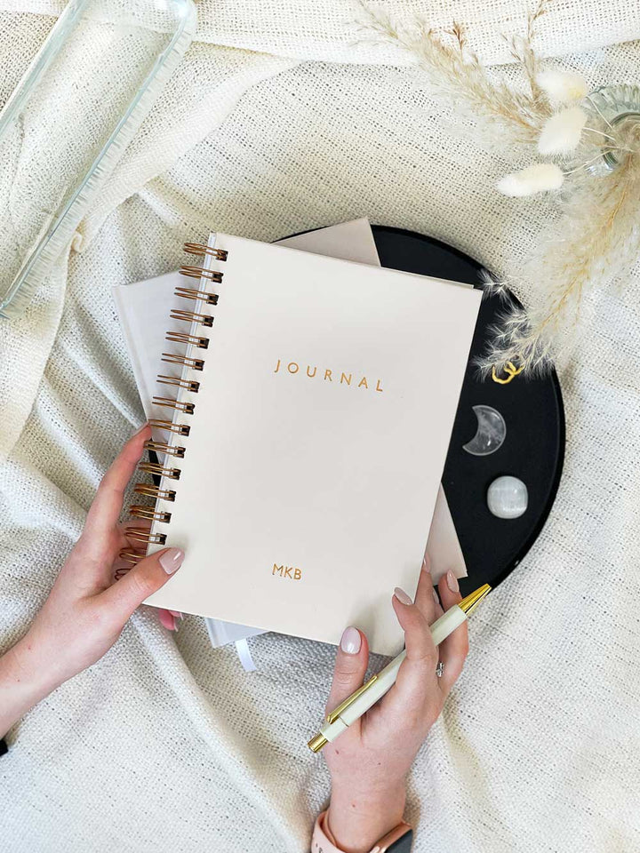 Personalised Hardback Daily Wellbeing Journal A5